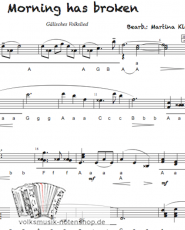 Morning has broken - schwer - Griffschrift zum Download
