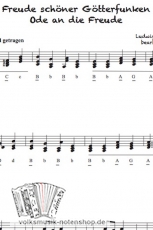 Freude schöner Götterfunken - Griffschrift zum Download