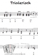 Triolerisch - Marsch - Griffschrift zum Download