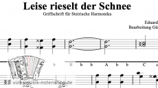 Leise rieselt der Schnee - Moll auf Druck - Griffschrift zum Download