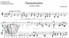 Turnseewalzer (Lauter Tiafe) - Griffschrift zum Download