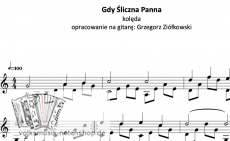 Gdy śliczna Panna - für Gitarre zum Download