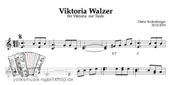 Viktoria-Walzer - Noten zum Download - GEMA-frei