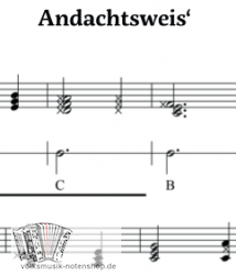 Andachtsweis' von A. Niedermaier - Griffschrift zum Download