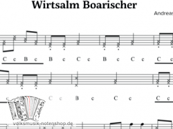 Wirtsalm Boarischer - v. A. Niedermaier - Griffschrift zum Download