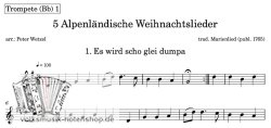 5 Weihnachtslieder für Blechbläser - zum Download