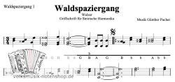 Waldspaziergang - v. Günther Pacher - Griffschrift zum Download