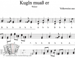 Kugln muass er - Griffschrift zum Download