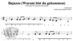 Bajazzo - Warum bist Du gekommen - Griffschrift zum Download