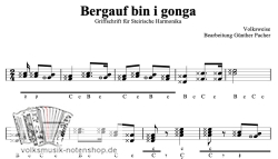 Bergauf bin i ganga - Griffschrift zum Download