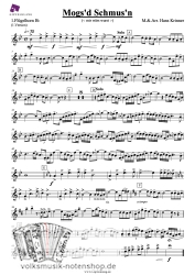 Mogs'd schmus'n - für Blasorchester; v. Hans Krinner
