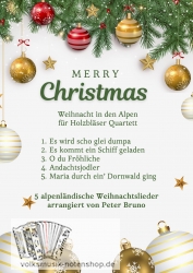 5 Weihnachtslieder für Klarinetten-Quartett - zum Download