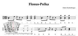 Flosus Polka - Griffschrift zum Download - GEMA-frei