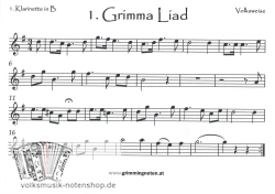 Beim Grimma is mei Hoamatland - f. 3 Klarinetten