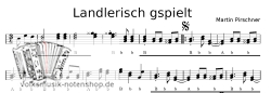 Landlerisch gspielt- Griffschrift zum Download