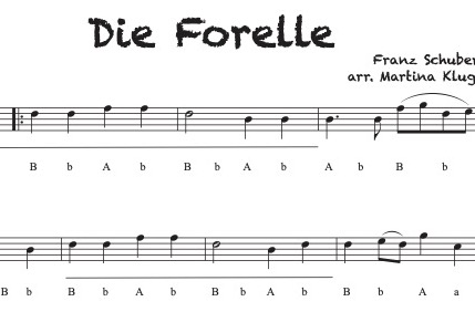 Die Forelle - Griffschrift zum Download