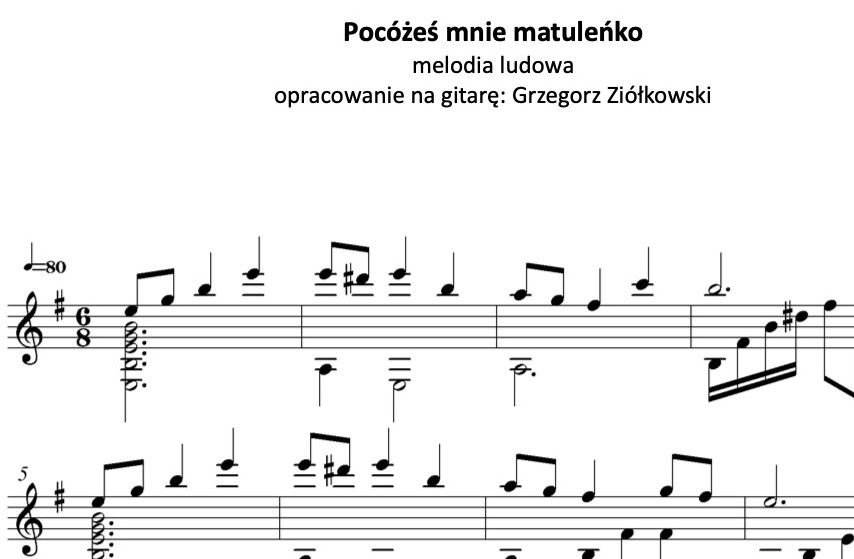 Pocóżeś mnie matuleńko