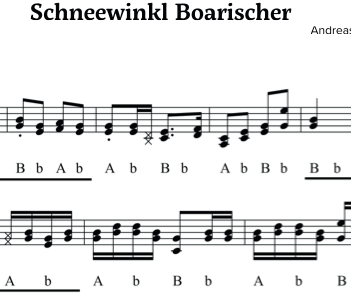 Schneewinkl Boarischer - vom A. Niedermaier Griffschrift zum Download