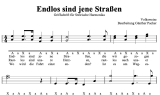 Endlos sind jene Straßen - Griffschrift zum Download