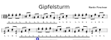 Gipfelsturm -Polka v. Martin Pirschner- Griffschrift zum Download