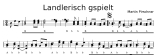 Landlerisch gspielt- Griffschrift zum Download