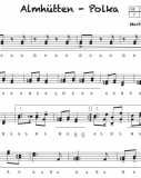 Almhütten-Polka - Griffschrift zum Download