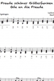Freude schöner Götterfunken - Griffschrift zum Download