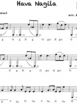 Hava Nagila - Griffschrift zum Download