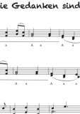 Die Gedanken sind frei - Griffschrift zum Download