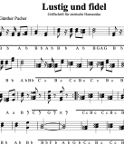 Lustig und Fidel - v. Günther Pacher - Griffschrift zum Download