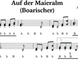 Auf der Maieralm - Boarischer - Griffschrift zum Download
