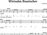 Wirtsalm Boarischer - v. A. Niedermaier - Griffschrift zum Download