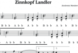 Zinnkopf Landler - Griffschrift zum Download