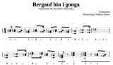 Bergauf bin i ganga - Griffschrift zum Download