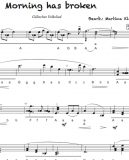 Morning has broken - mittel - Griffschrift zum Download