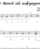 Der Mond ist aufgegangen - Griffschrift zum Download