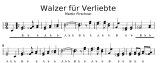 Walzer für Verliebte - Griffschrift zum Download